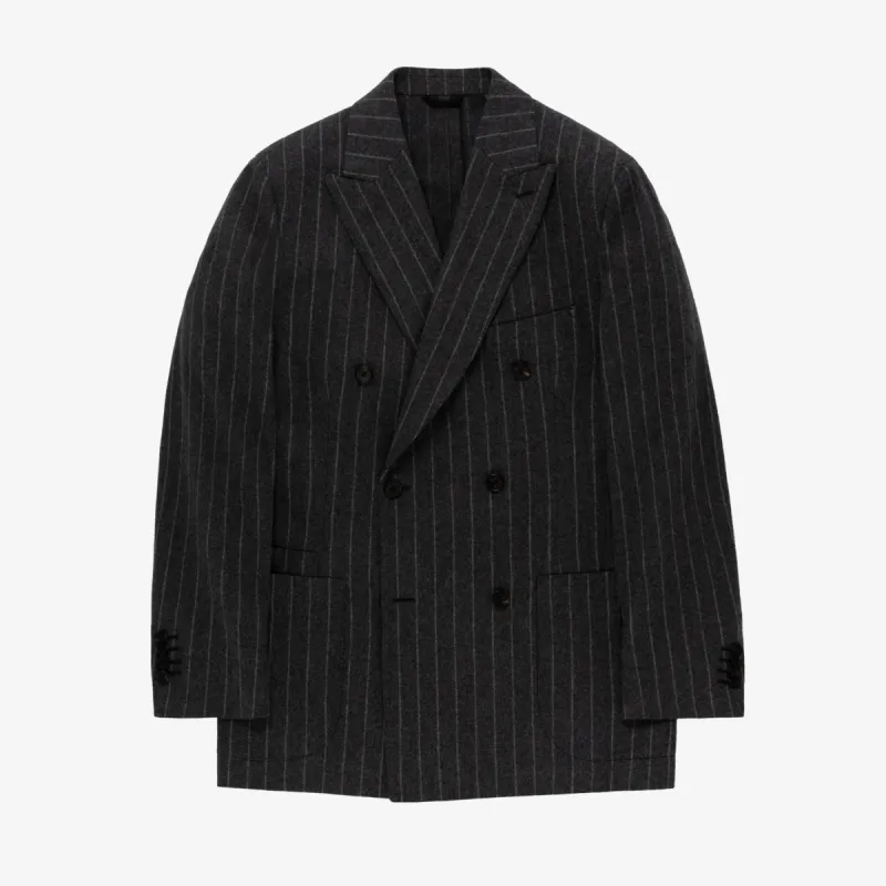 ALD / Drake's Double Breasted Chalkstripe Suit Jacket | Parallel