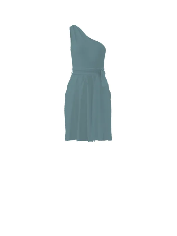Bodice(Laurie), Skirt(Carla),Belt(Sash), teal sold by Amsale
