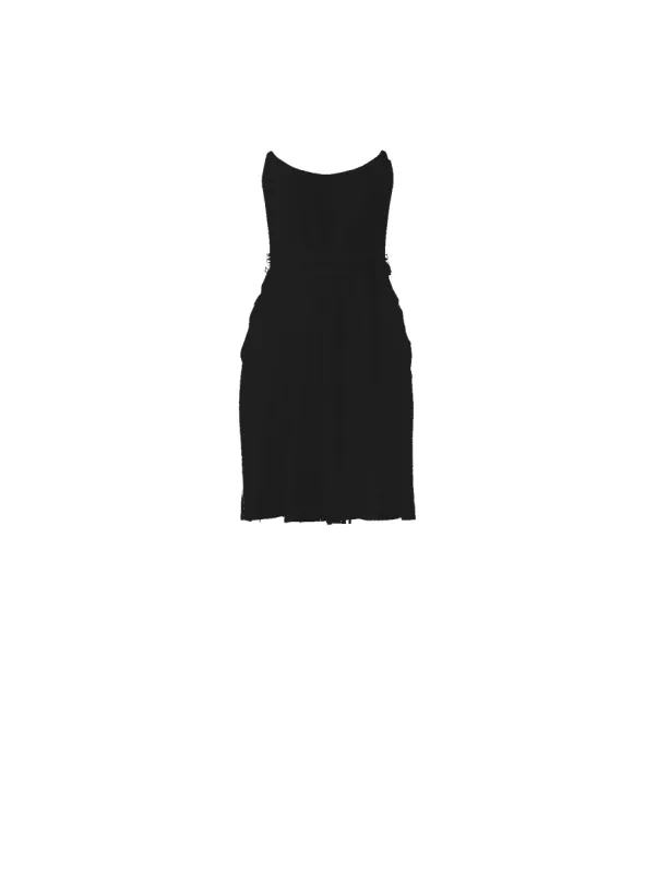 Bodice(Campbell), Skirt(Carla),Belt(Sash), black sold by Amsale