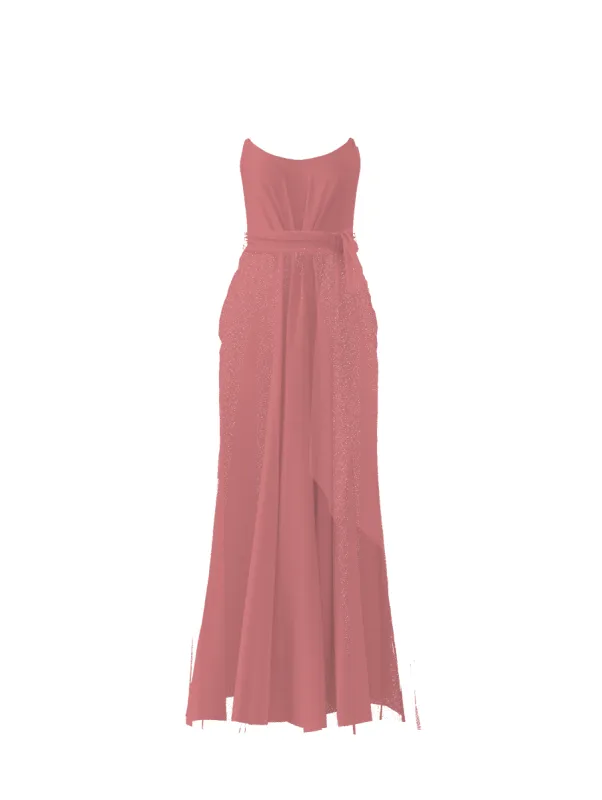 Bodice(Campbell), Skirt(Justine),Belt(Sash), rose sold by Amsale