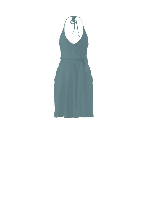 Bodice(Daryn), Skirt(Carla),Belt(Sash), teal sold by Amsale