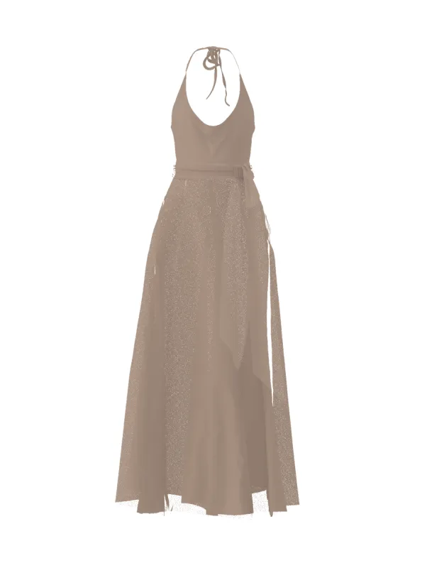 Bodice(Daryn), Skirt(Cerisa),Belt(Sash), latte sold by Amsale