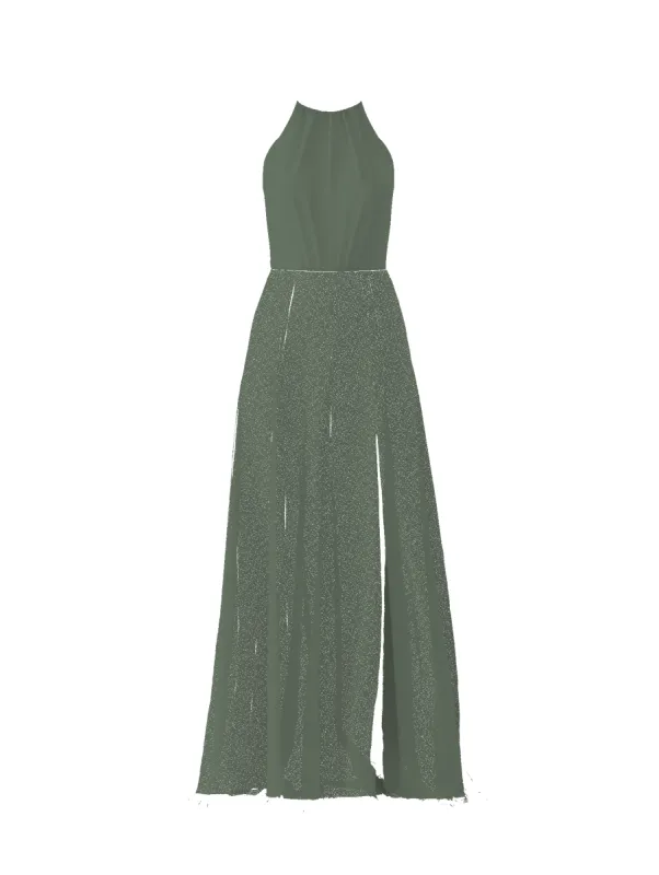 Bodice(Kyra), Skirt(Arabella), olive sold by Amsale