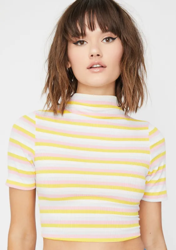 Precious Cargo Striped Top sold by Dolls Kill