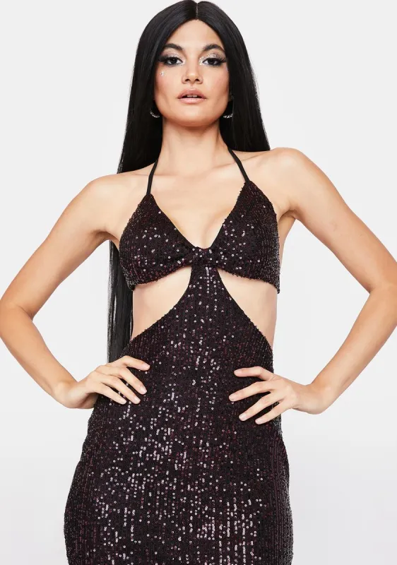 Got You Babe Sequin Maxi Dress sold by Dolls Kill