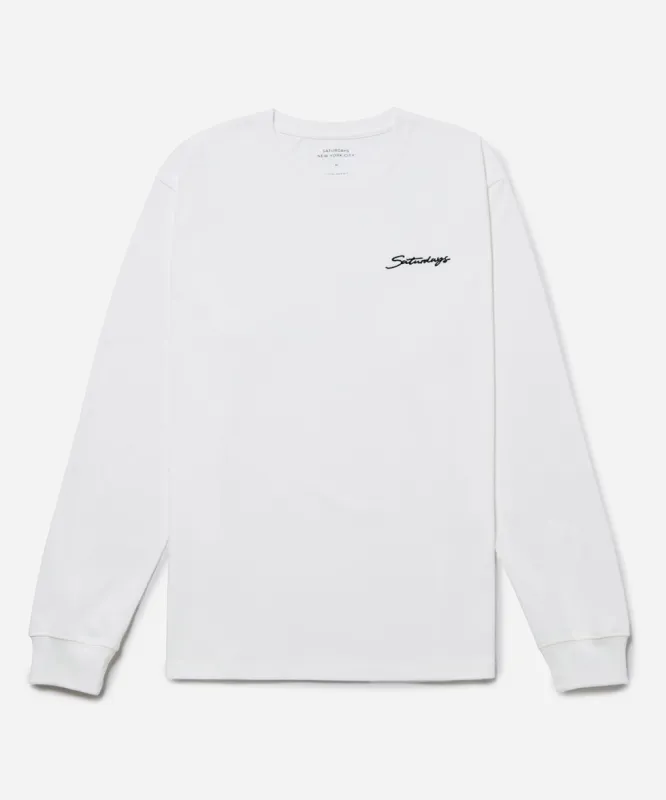 Saturdays Embroidered Standard LS Tee sold by Saturdays New York City