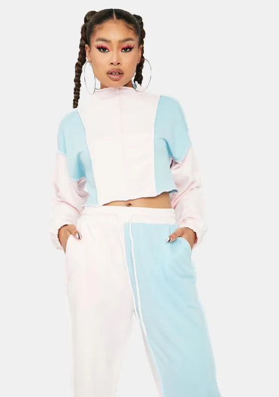 Hooked On You Two Tone Jogger Set sold by Dolls Kill
