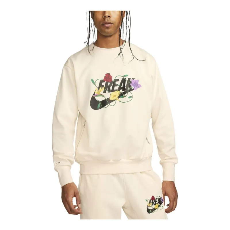 Nike Giannis Standard Issue Graphic Basketball Crew 'Pale Ivory' FJ9557-110 sold by KicksCrew