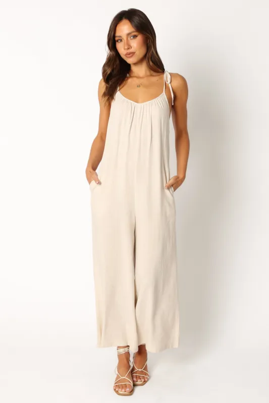 Margot Jumpsuit - Oatmeal sold by Petal & Pup