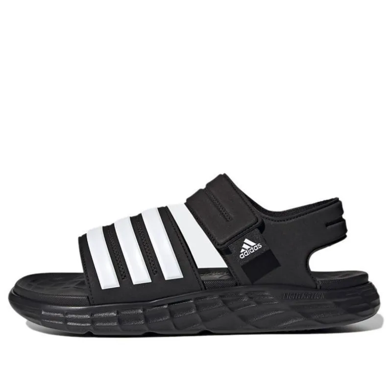 adidas Duramo Slide 'Core Black White' FY6035 sold by KicksCrew
