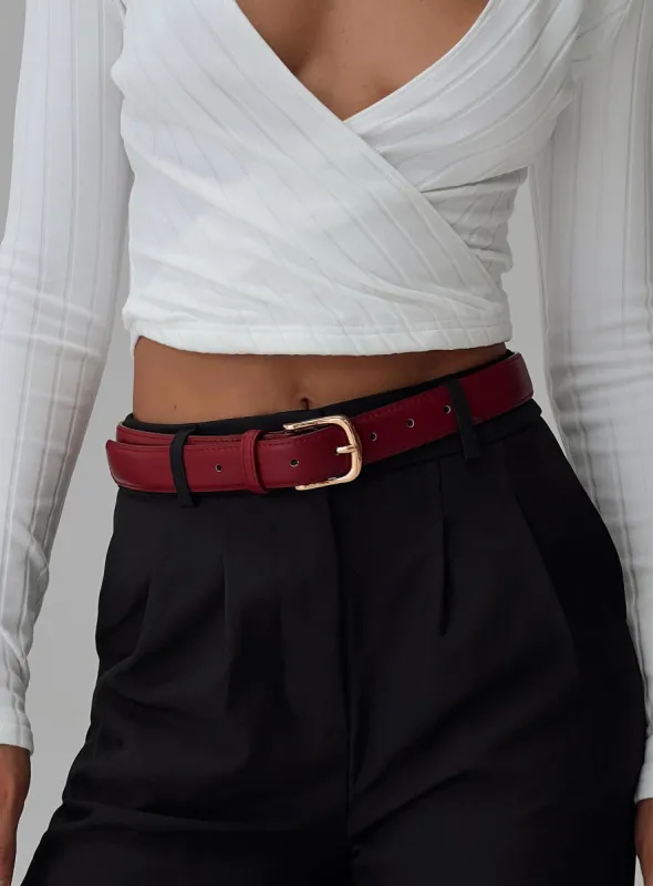 Get Together Belt Red sold by Princess Polly