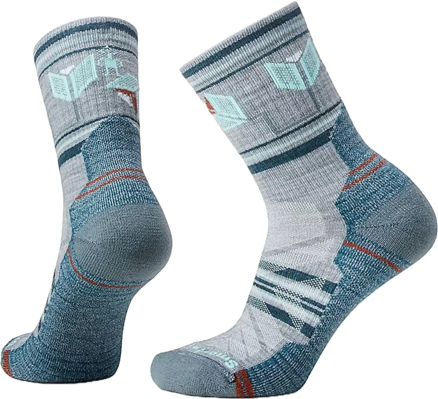 Hike Light Cushion Castle Peak Pattern Mid Crew Socks - Women's |-|Chaussettes mi-mollet Hike Light Cushion Castle Peak Pattern Mid - Femme sold by Altitude Sports