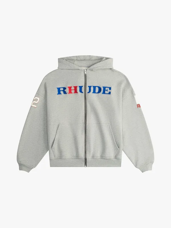 RHUDE RACING ZIP-UP HOODIE | Parallel