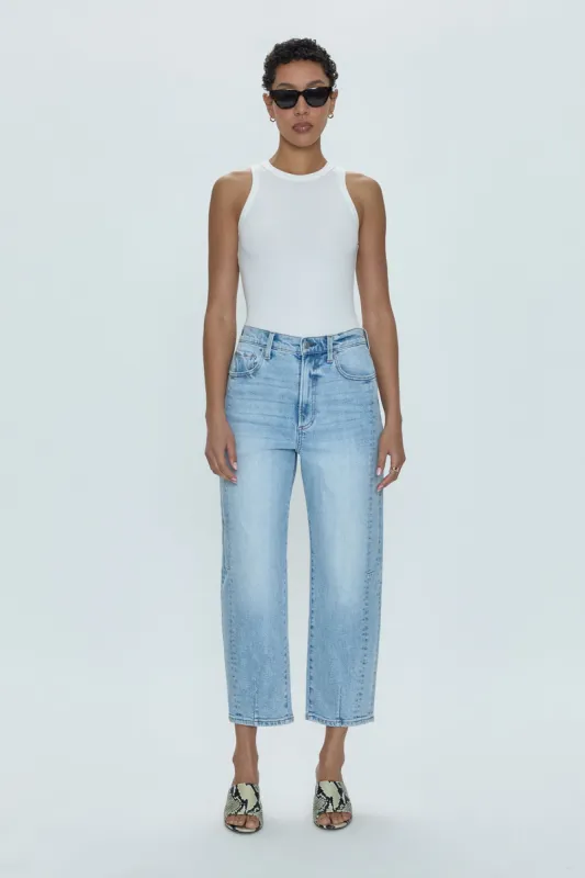Eli High Rise Barrel Jean - Sun-kissed sold by pistola