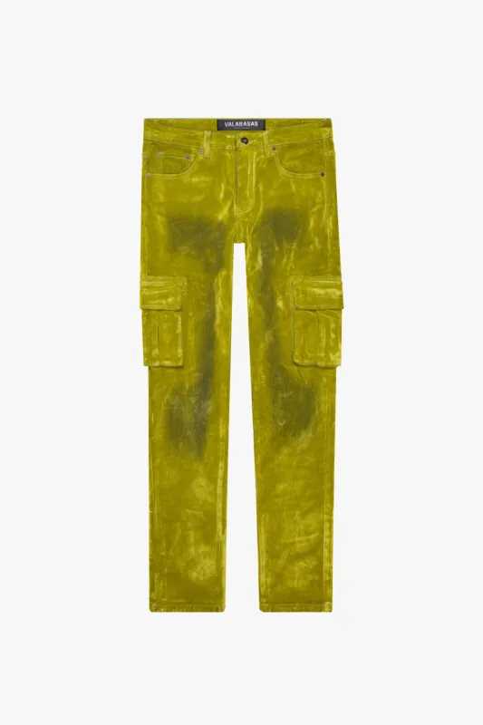 "LUXE" SUEDE SKINNY JEAN GREEN sold by valabasas