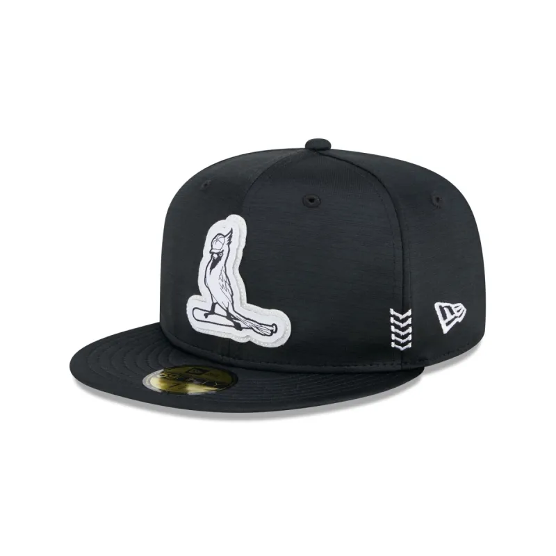 St. Louis Cardinals 2024 Clubhouse Black 59FIFTY Fitted Hat sold by New Era