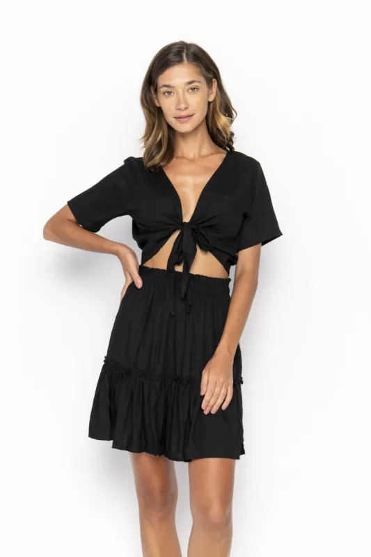 Ikat, Plain, Cropped Top sold by Love Anchor