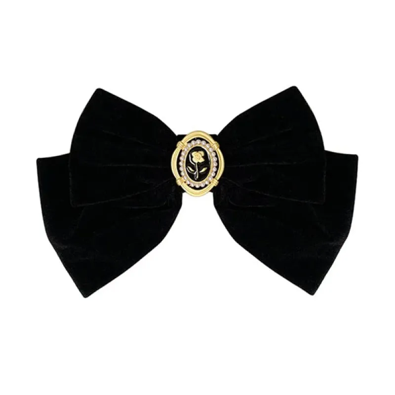 Coquette Aesthetic Velvet Hair Bow sold by Streetwear Society