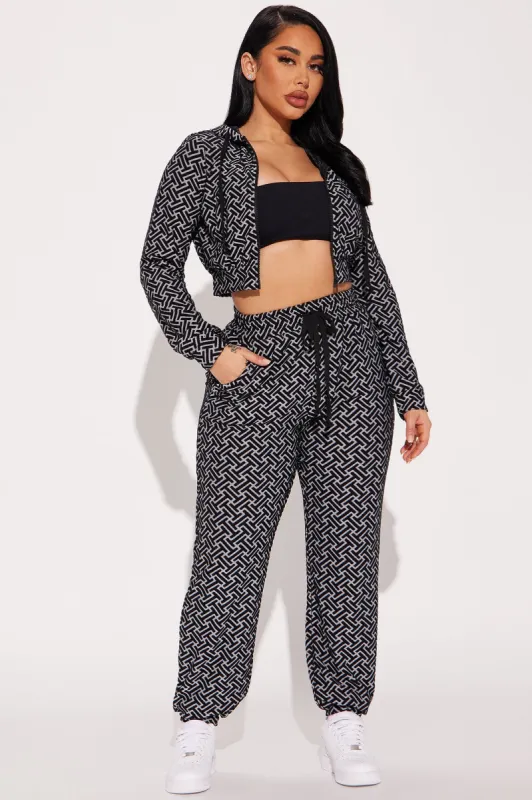 Let's Go Jogger Set - Black sold by Fashion Nova