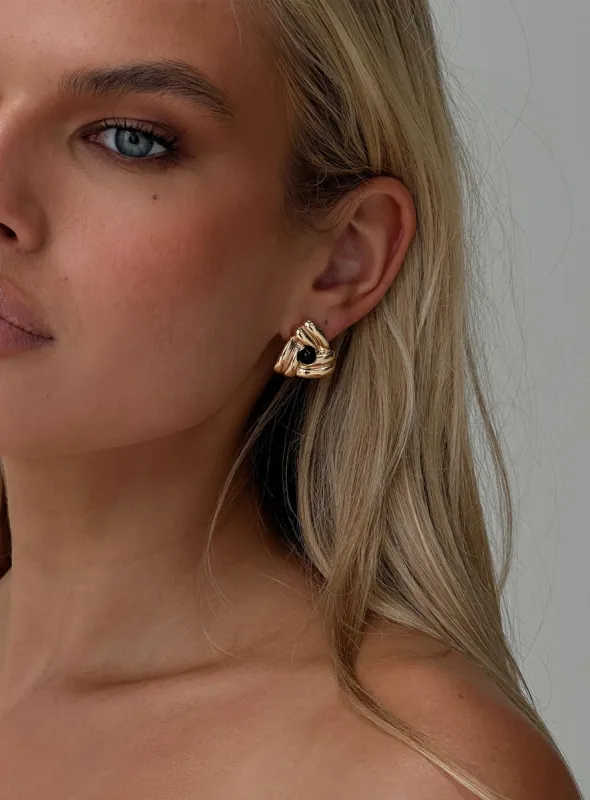 Hayworth Earrings Gold sold by Princess Polly