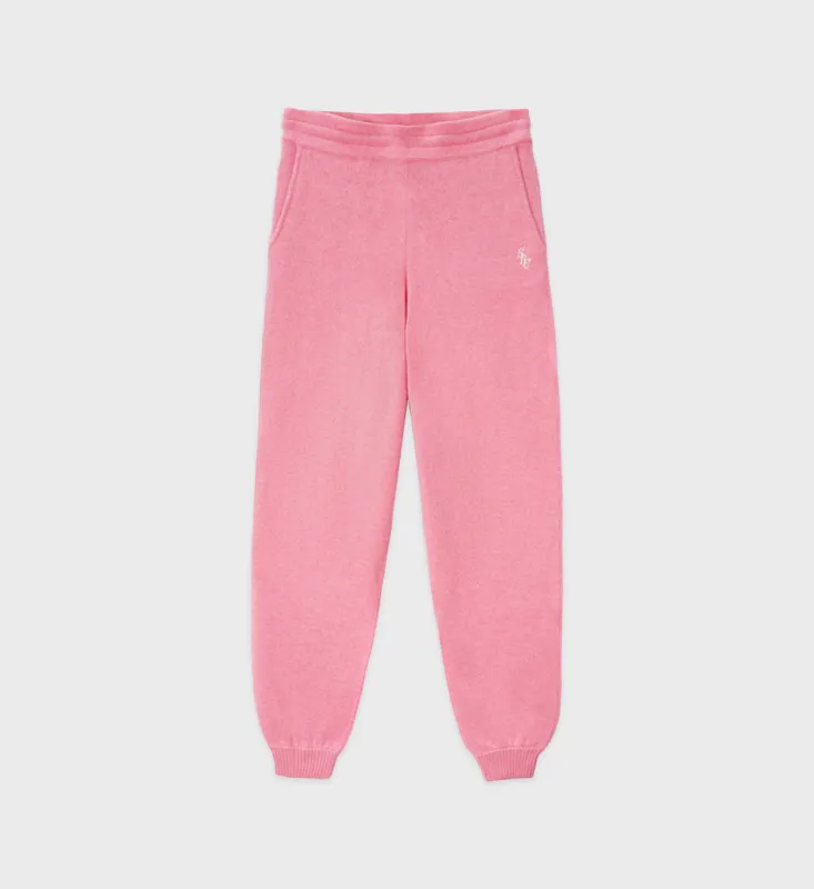 SRC Cashmere Sweatpant - Pink sold by Sporty and Rich