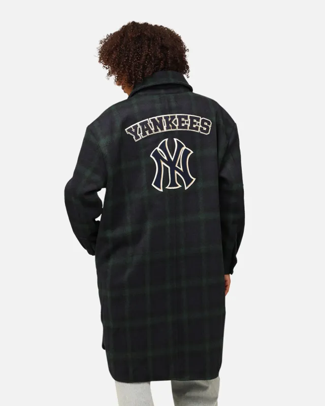 Pro Standard New York Yankees Plaid Shacket Forest Green sold by Culture Kings