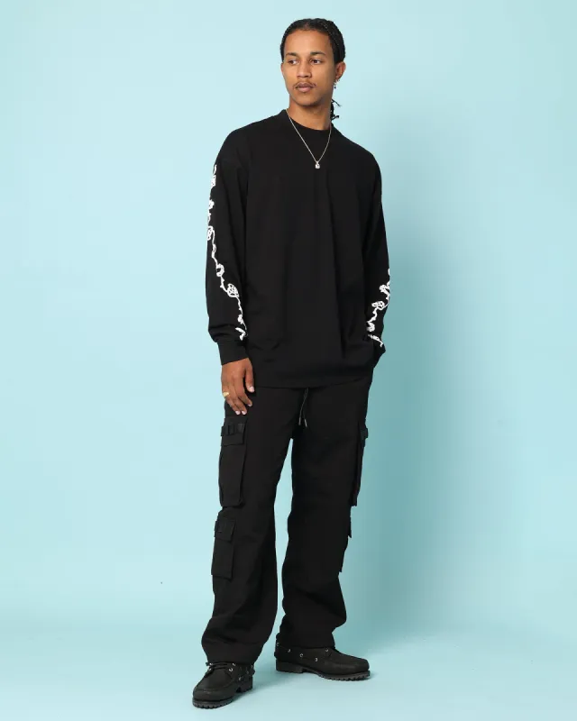 Carré Rosebowl Oversized Long Sleeve T-Shirt Black sold by Culture Kings