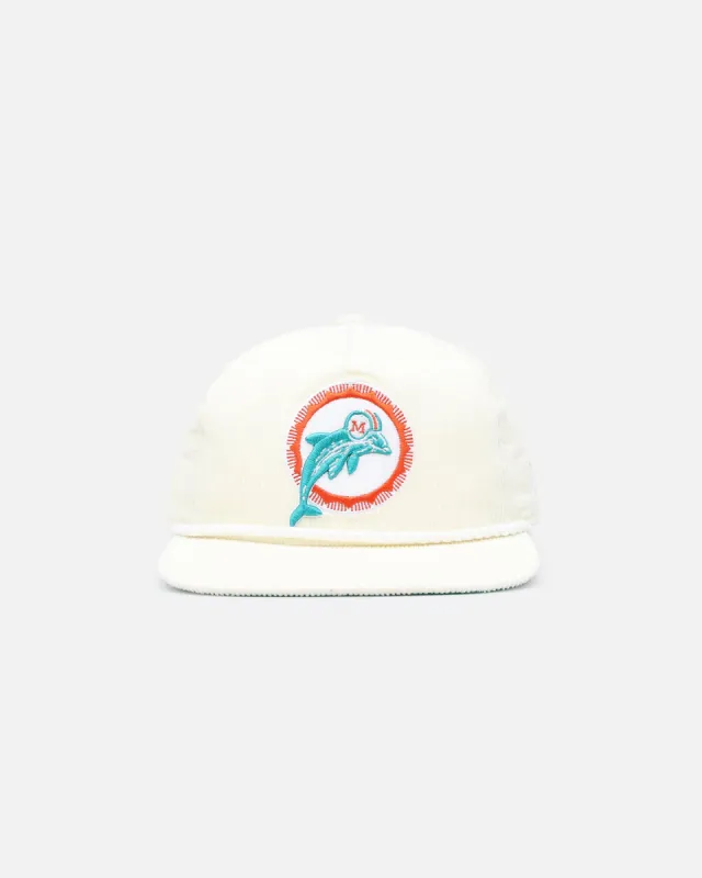 New Era Miami Dolphins 'Throwback Corduroy' Golfer Snapback Chrome sold by Culture Kings