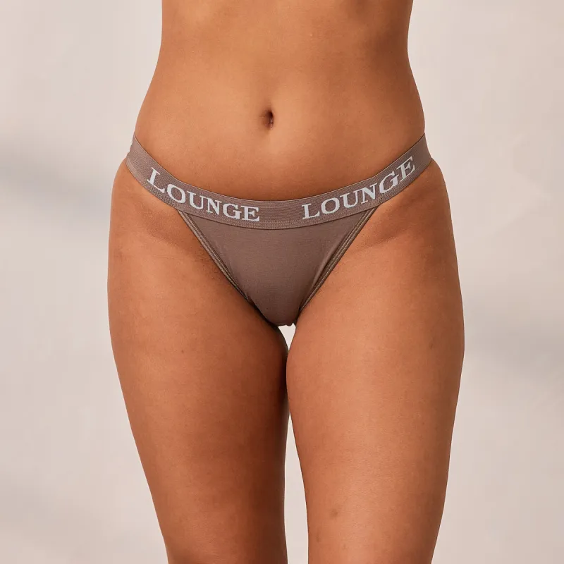Bamboo Triangle Briefs - Coffee sold by Lounge Underwear