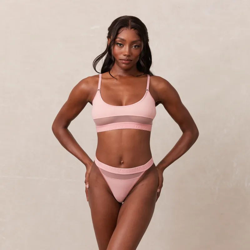 Mesh Bra  - Pink sold by Lounge Underwear