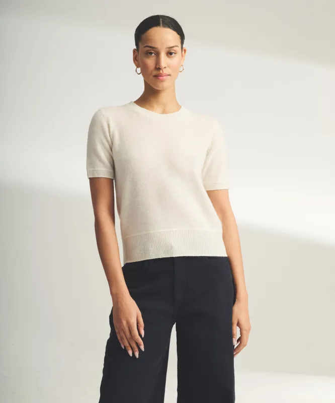 Lightweight Cashmere Short Sleeve Sweater sold by Naadam