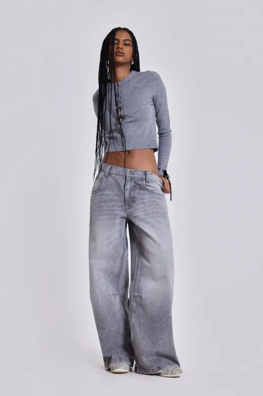 Washed Grey Colossus Jeans sold by Jaded London