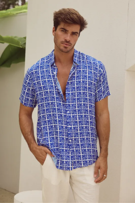 MOORE SHIRT - ASCEND BLUE sold by Runaway The Label