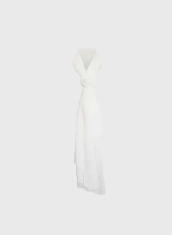 Rectangular Textured Crepe Scarf sold by Melanie Lyne