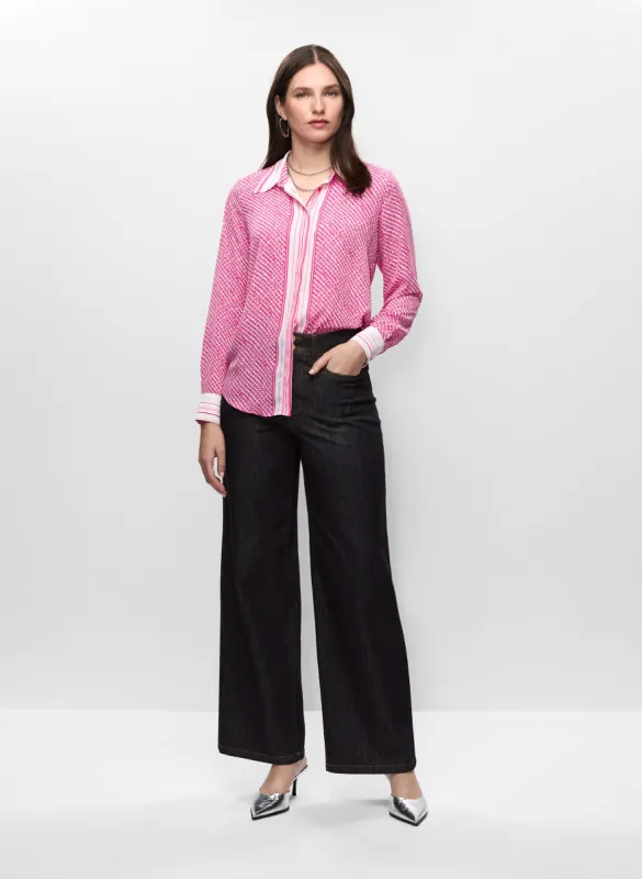Printed Blouse & Wide Leg Jeans sold by Melanie Lyne