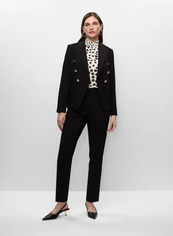 Button Detail Blazer, Polka Dot Blouse & Slim Leg Pants sold by Melanie Lyne