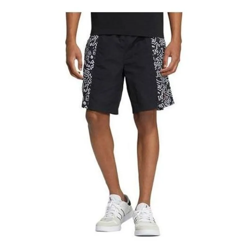 Adidas Neo X Keith Haring Shorts 'Black' HD7257 sold by KicksCrew