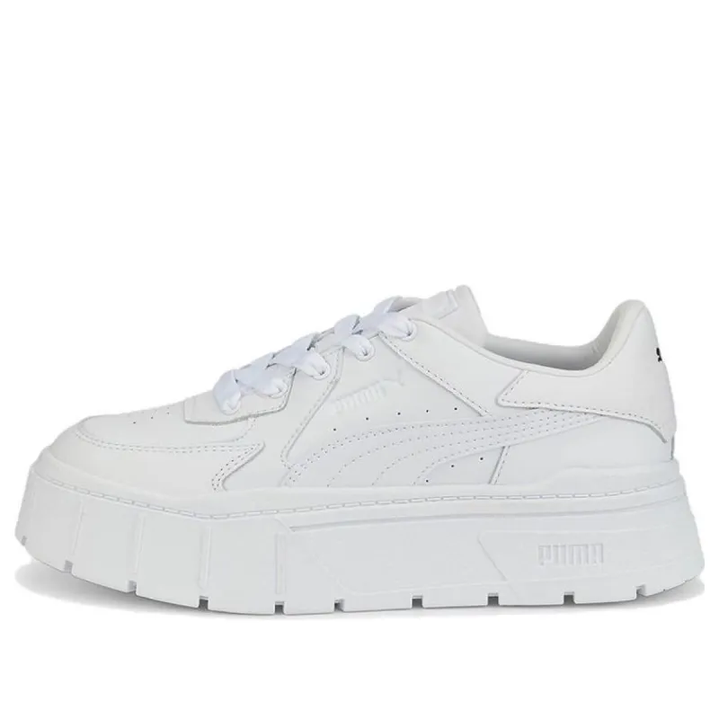 (WMNS) Puma Mayze Stack Edgy 'Triple White' 388444-01 sold by KicksCrew