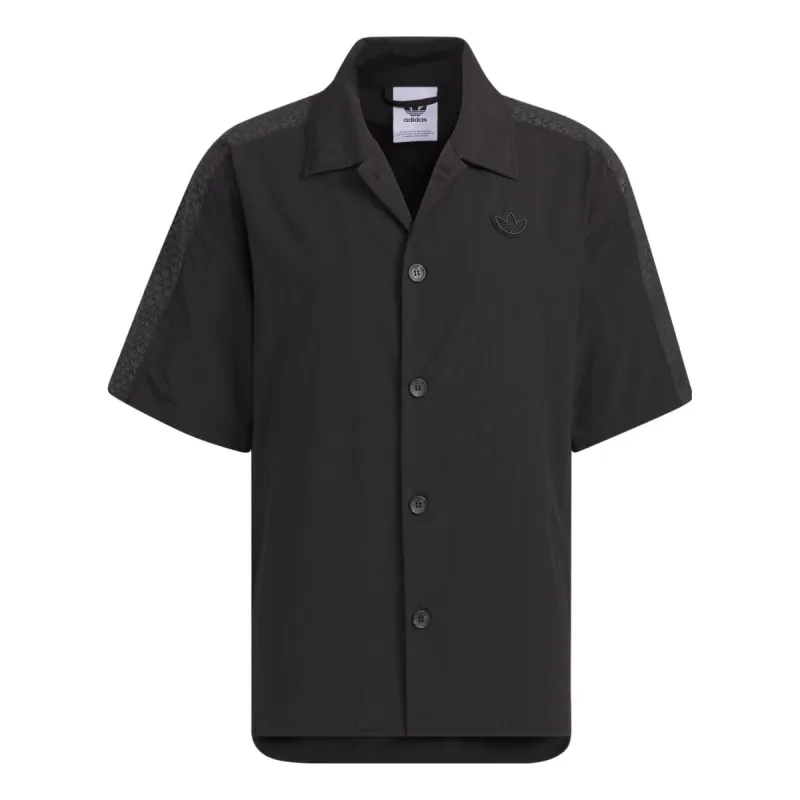 Adidas Originals Monogram Shirt Logo 'Black' IN1033 sold by KicksCrew