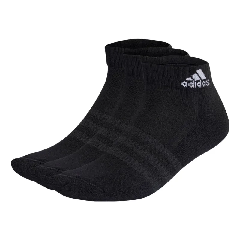 Adidas Cushioned Sportswear Ankle Socks 3 Pairs 'Black' IC1277 sold by KicksCrew