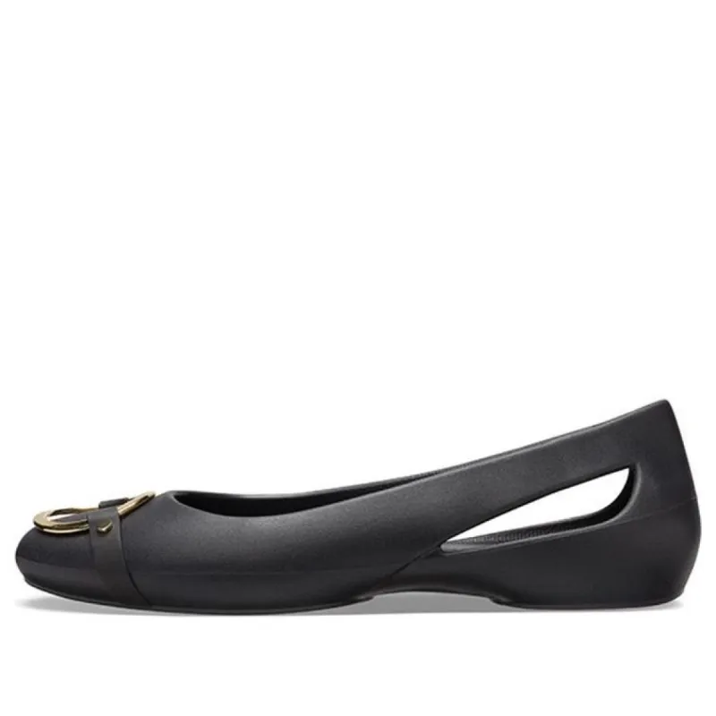 (WMNS) Crocs Sloane Embellished Flats 'Black Gold' 206355-751 sold by KicksCrew