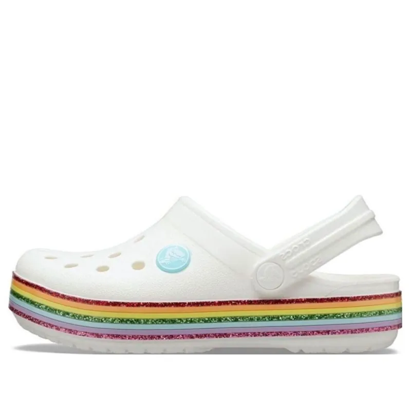 (GS) Crocs Crocband Rainbow Shoes 'White Multi' 206751-100 sold by KicksCrew