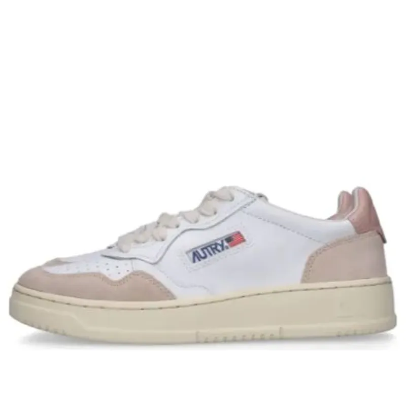 (WMNS) Autry Medalist Low Leather Suede 'White Pink' AULW-LS37 sold by KicksCrew