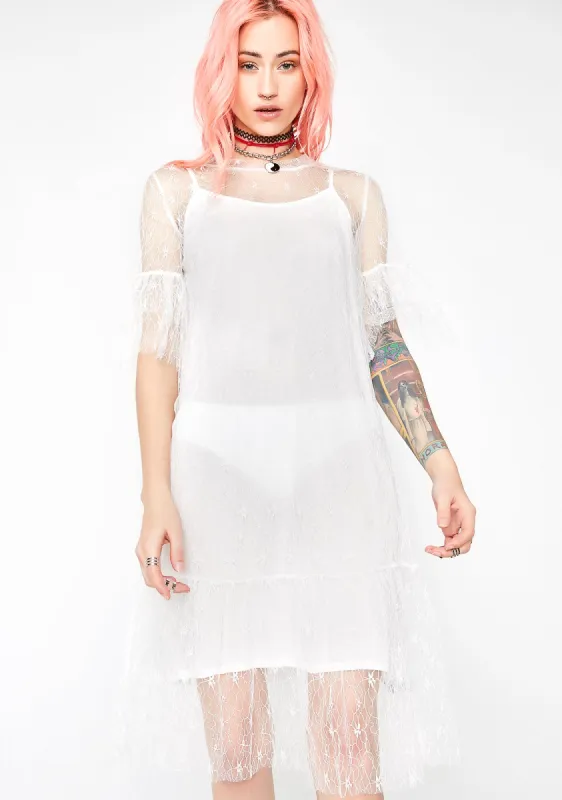 Pure Oh She Cute Lace Dress sold by Dolls Kill