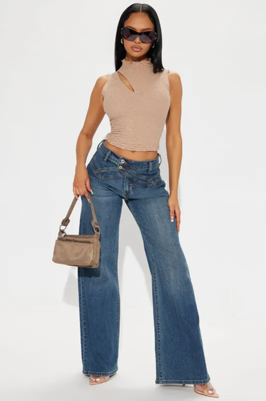 Tried Your Best Baggy Jeans - Medium Wash sold by Fashion Nova