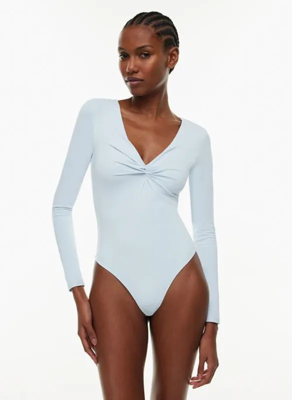 contour twist bodysuit sold by Aritzia