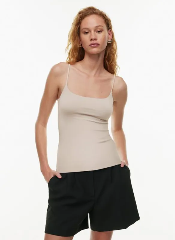 contour squareneck cami hip tank sold by Aritzia