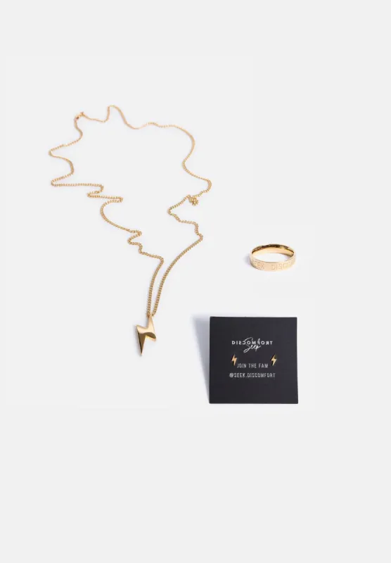 Jewelry Bundle - Gold (Ring, Necklace & Earring) sold by Seek Discomfort
