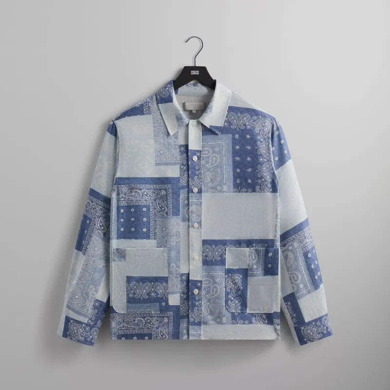 ジャケット・アウター Kith Ladder Stitch Suede Overshirt KHM033143-413-Front_grande.jpg