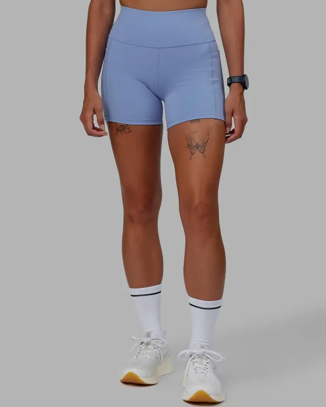 Rep X-Short Tights - Arctic Blue-White | Parallel
